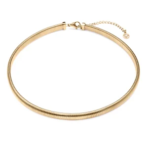 Collar Acero Ip Dorado Articulado Sra Fn