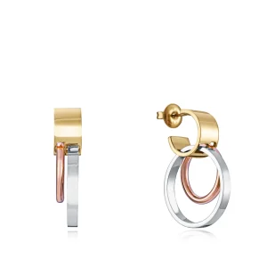 Pend Acero Ip Rosa Y Dorado Sra Fn