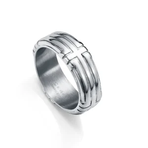 Anillo Acero Cruz Sr Fn