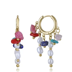 Pend Acero Ip Piedras Y Perla Nat Sra Fn