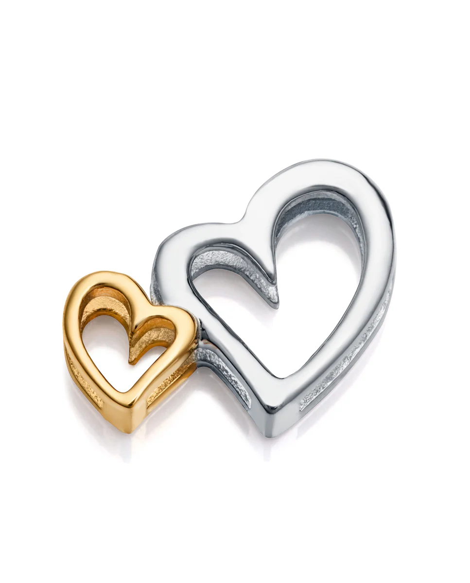 Motivo Acero Corazones Bitono Sra Fn