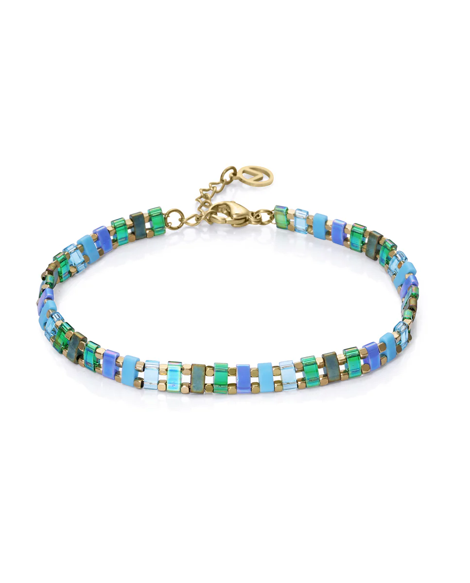 Puls Acero Ip Dorado Cristales Sra Fn