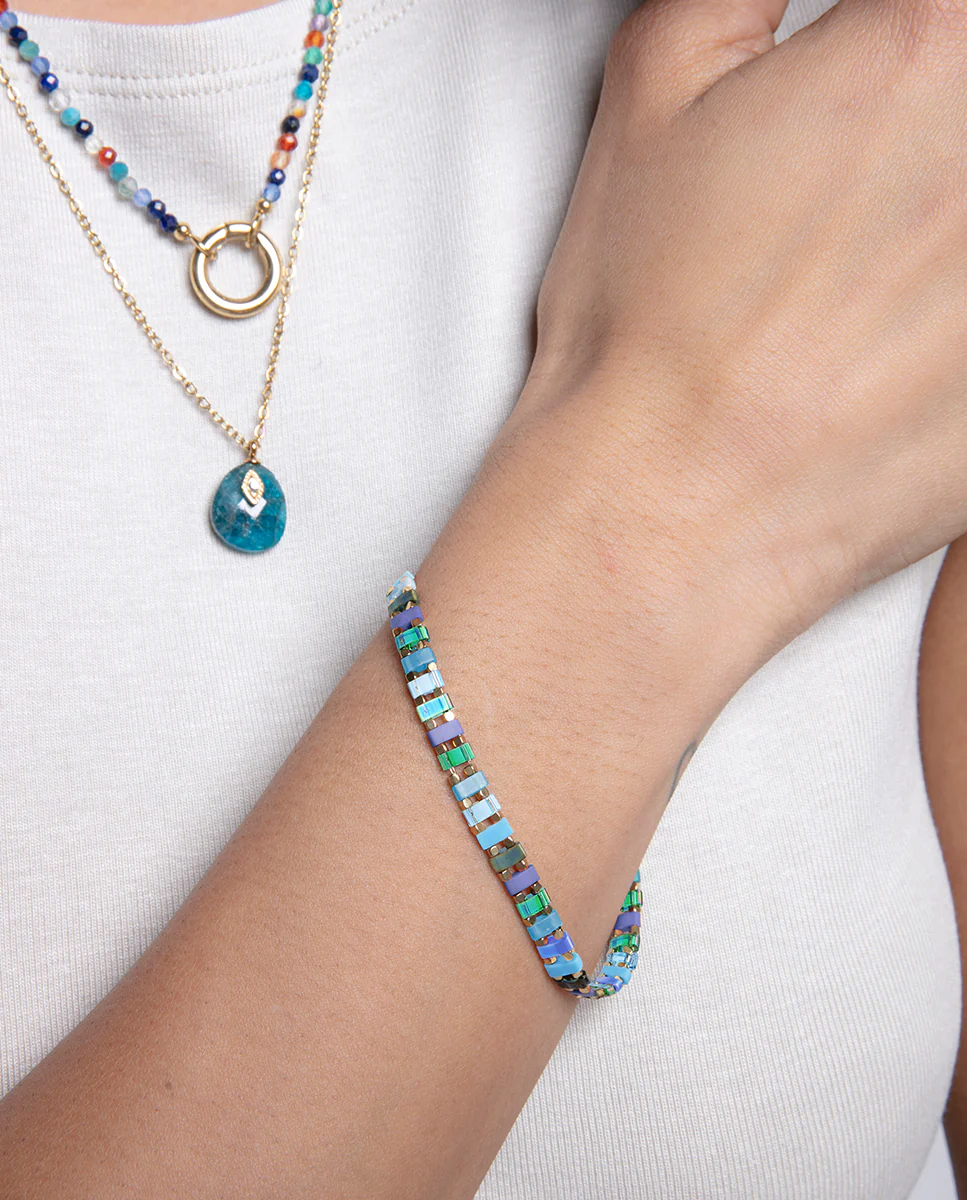 Puls Acero Ip Dorado Cristales Sra Fn - Imagen 4