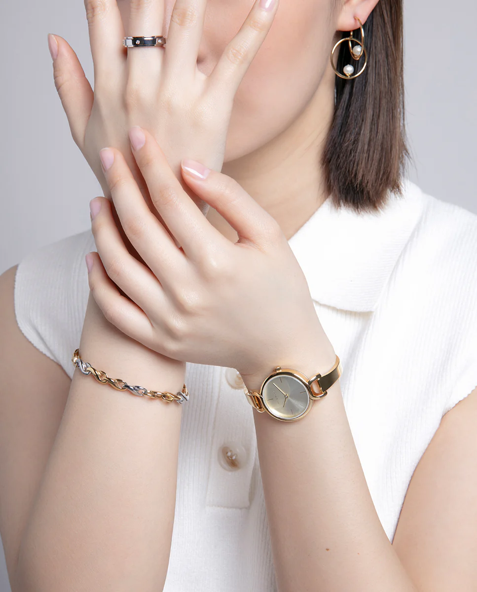 Puls Acero E Ip Dorado Eslabones Sra Fn - Imagen 3