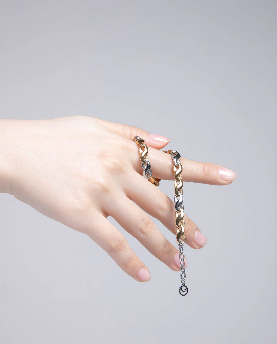 Puls Acero E Ip Dorado Eslabones Sra Fn - Imagen 5