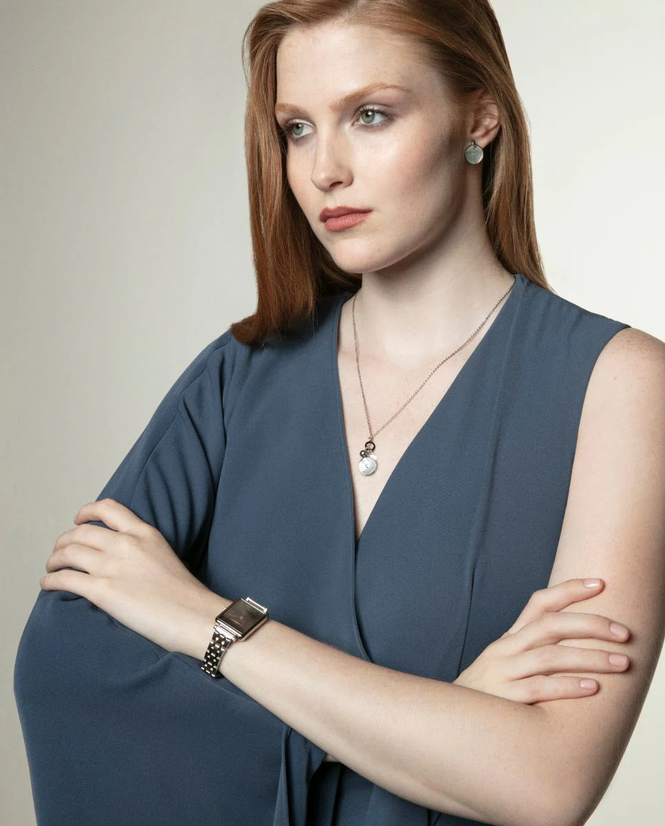 Collar Acero, Madre Perla Y Crist Sra Fn - Imagen 3