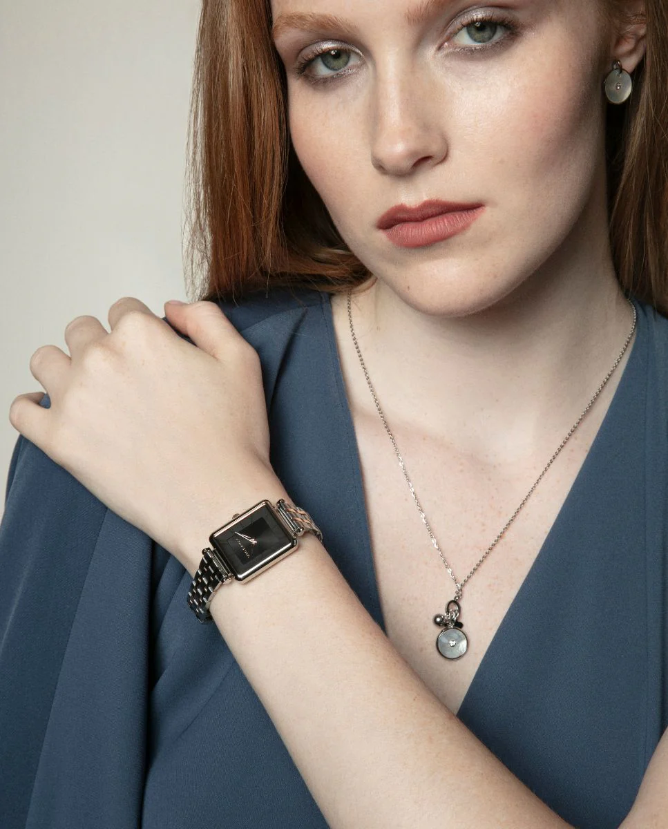 Collar Acero, Madre Perla Y Crist Sra Fn - Imagen 5