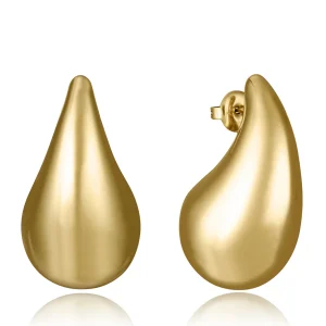 Pend Acero Ip Dorado Gota Sra Fashion