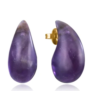 Pend Acero Ip Dorado Piedra Nat Sra Fashion