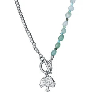 Collar Acero Y Piedras Nat Sra Fashion