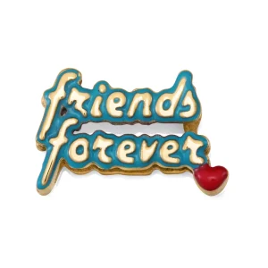 Motivo Acero Ip Dorado Esmalt Amistad Sra Fn