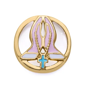 Motivo Puls Acero Ip Dorado Manos Niña Fn