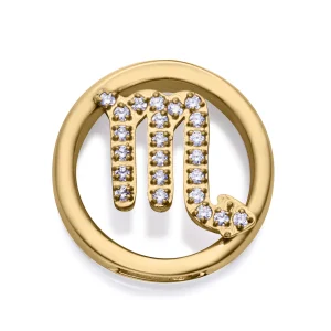 Motivo Acero Ip Dorado Circ Escorpio Sra Fn