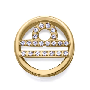 Motivo Acero Ip Dorado Circ Libra Sra Fn