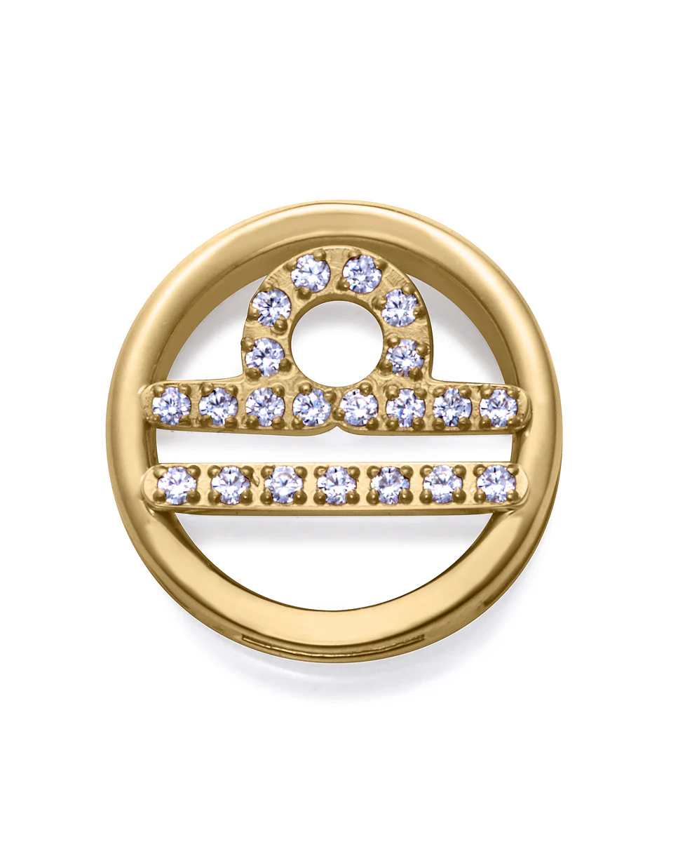 Motivo Acero Ip Dorado Circ Libra Sra Fn