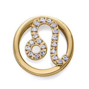 Motivo Acero Ip Dorado Circ Leo Sra Fn