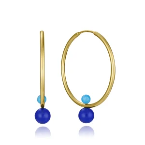 Pend Acero Ip Dorado Piedras Sra Fashion