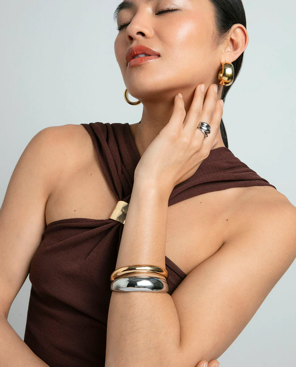 Puls Acero E Ip Dorado Rigida Sra Fashion - Imagen 3