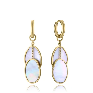 Pend Acero Ip Dorado Madre Perla Sra Fshn