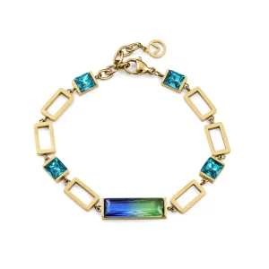 Puls Acero Ip Dorado Cristal Sra Fashion