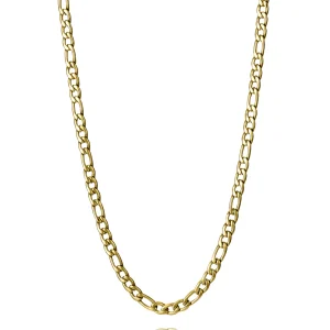 Collar Acero Ip Dorado Cadena Sr Fashion