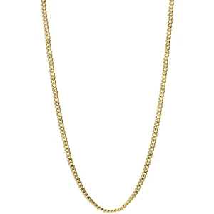 Collar Acero Ip Dorado Cadena Sr Fashion