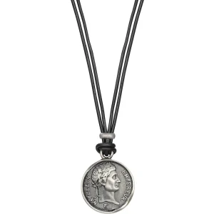 Collar Colgante Acero Moneda Antigua Sr Fn