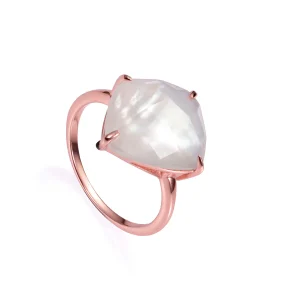 Anillo Plata Ley Rosado Madre Perla Sra Jwls