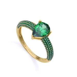 Anillo Plata De Ley Baño Oro Circ Jewels