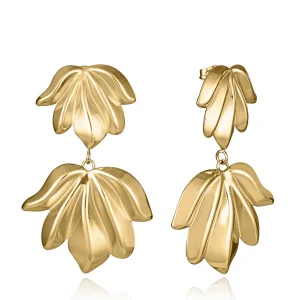 Pend Acero Ip Dorado Hoja  Sra Fn