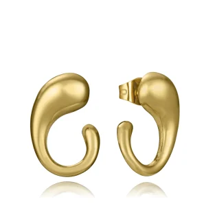 Pend Acero Ip Dorado Curva Sra Fashion