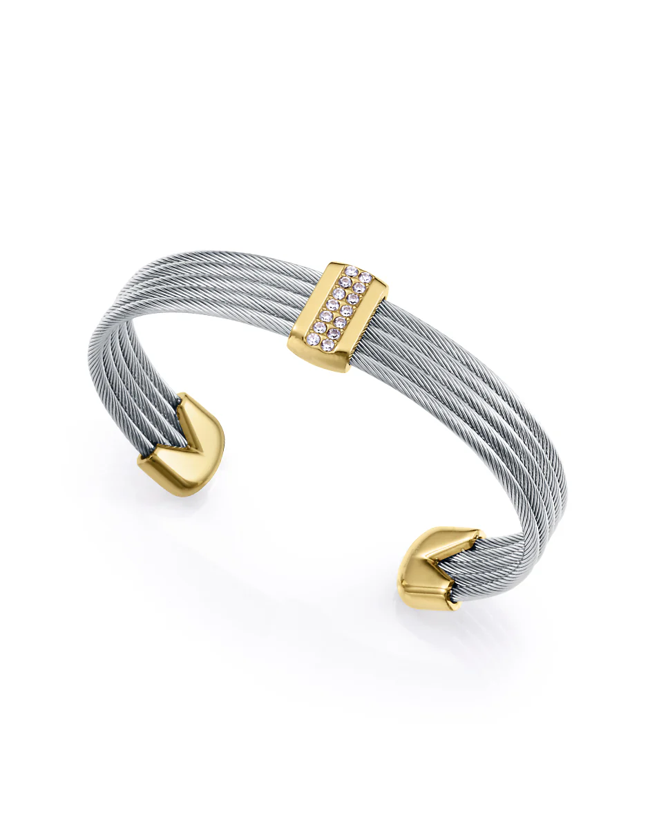 Puls Acero E Ip Dorado Circ Sra Fashion