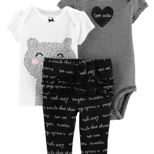 Conjunto CARTERS 3-Piece Bear Little Character Set