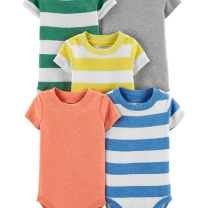 Pack de Bodys CARTERS 5-Pack Striped Original Bodysuits