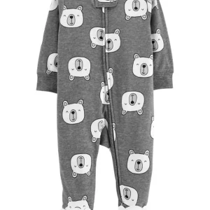 Enterito CARTERS Polar Bear Zip-Up Cotton Sleep & Play