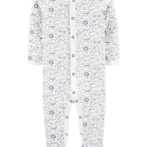 Enterito CARTERS Animal Snap-Up Cotton Sleep & Play