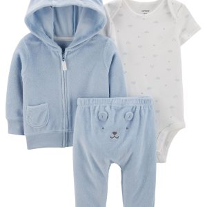 Conjunto CARTERS 3-Piece Terry Little Jacket Set