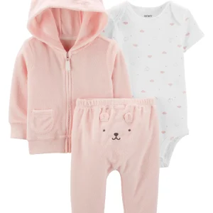 Conjunto CARTERS 3-Piece Terry Little Jacket Set
