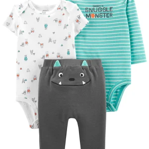 Conjunto CARTERS 3-Piece Monster Little Character Set