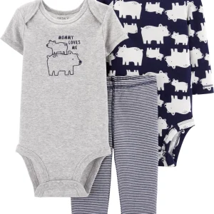 Conjunto CARTERS 3-Piece Polar Bear Little Character Set