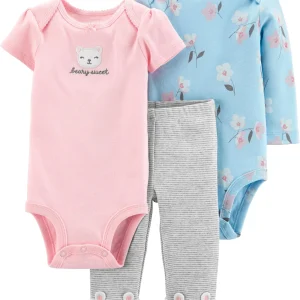 Conjunto CARTERS 3-Piece Bear Little Character Set