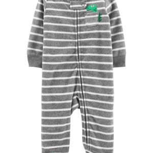 Enterito CARTERS Dinosaur Zip-Up Fleece Sleep & Play - Micropolar