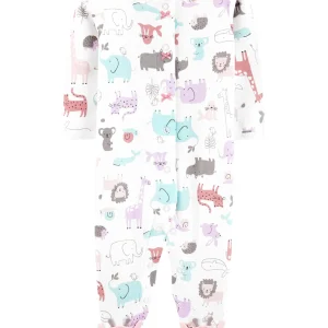 Enterito CARTERS Safari Animal Snap-Up Cotton Sleep & Play