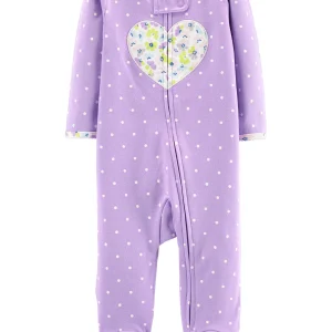 Enterito CARTERS Heart Zip-Up Cotton Sleep & Play