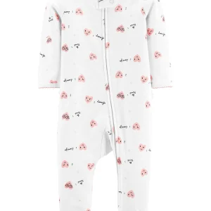 Enterito CARTERS Heart Zip-Up Cotton Sleep & Play