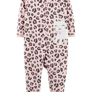 Enterito CARTERS Cat Zip-Up Fleece Sleep & Play - Micropolar