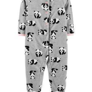 Enterito CARTERS Panda Fleece Snap-Up Sleep & Play - Micropolar