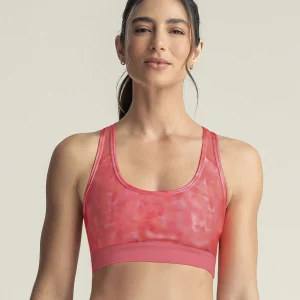 Top deportivo con espalda atlética en material de secado rápido