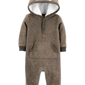Enterito CARTERS Hooded Bear Fleece Jumpsuit - Micropolar