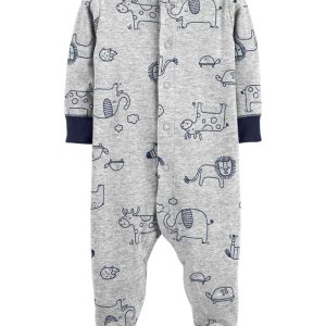 Enterito CARTERS Animals Snap-Up Cotton Sleep & Play